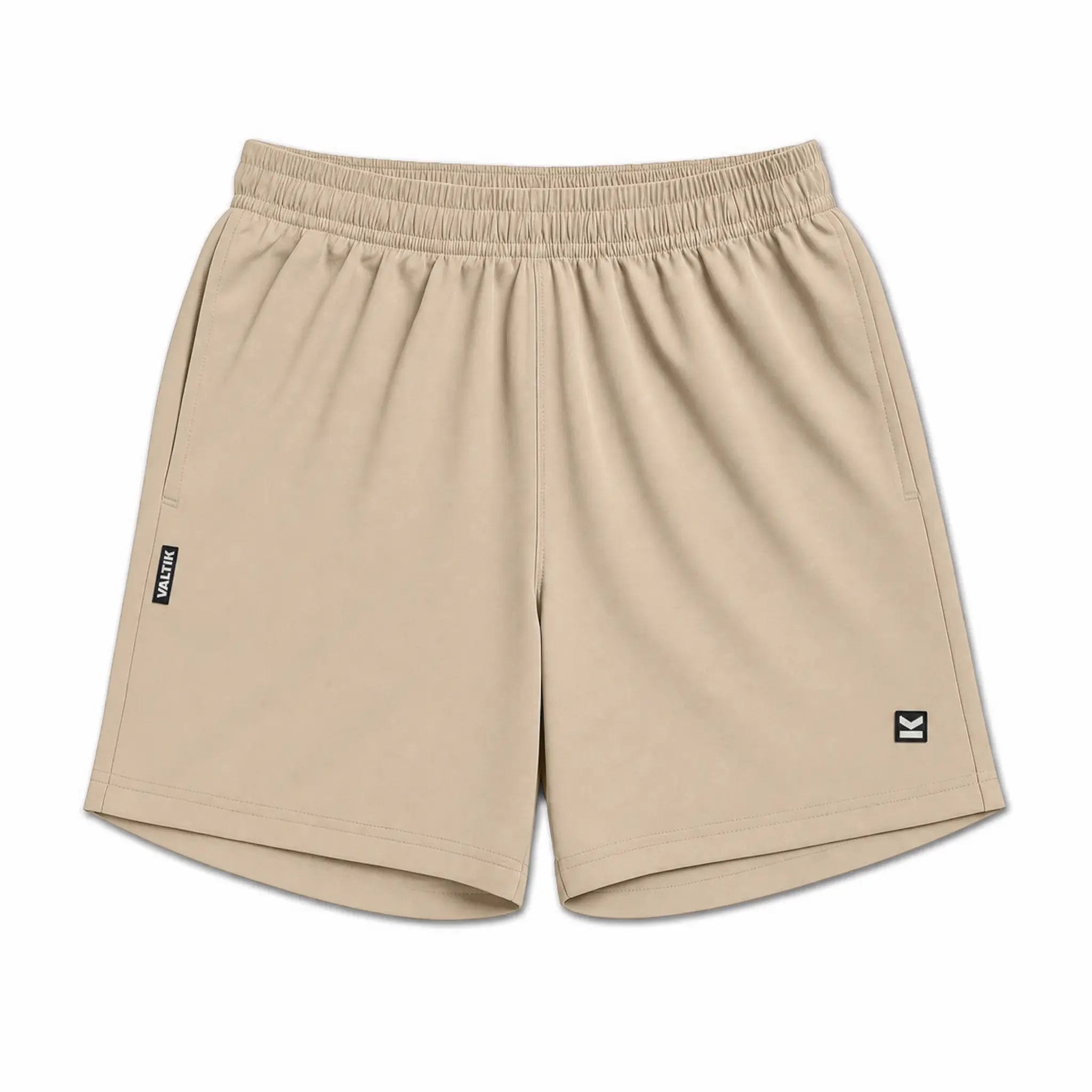 Short deportivo hombre VALTIK ICONIC V2 Beige - detalle