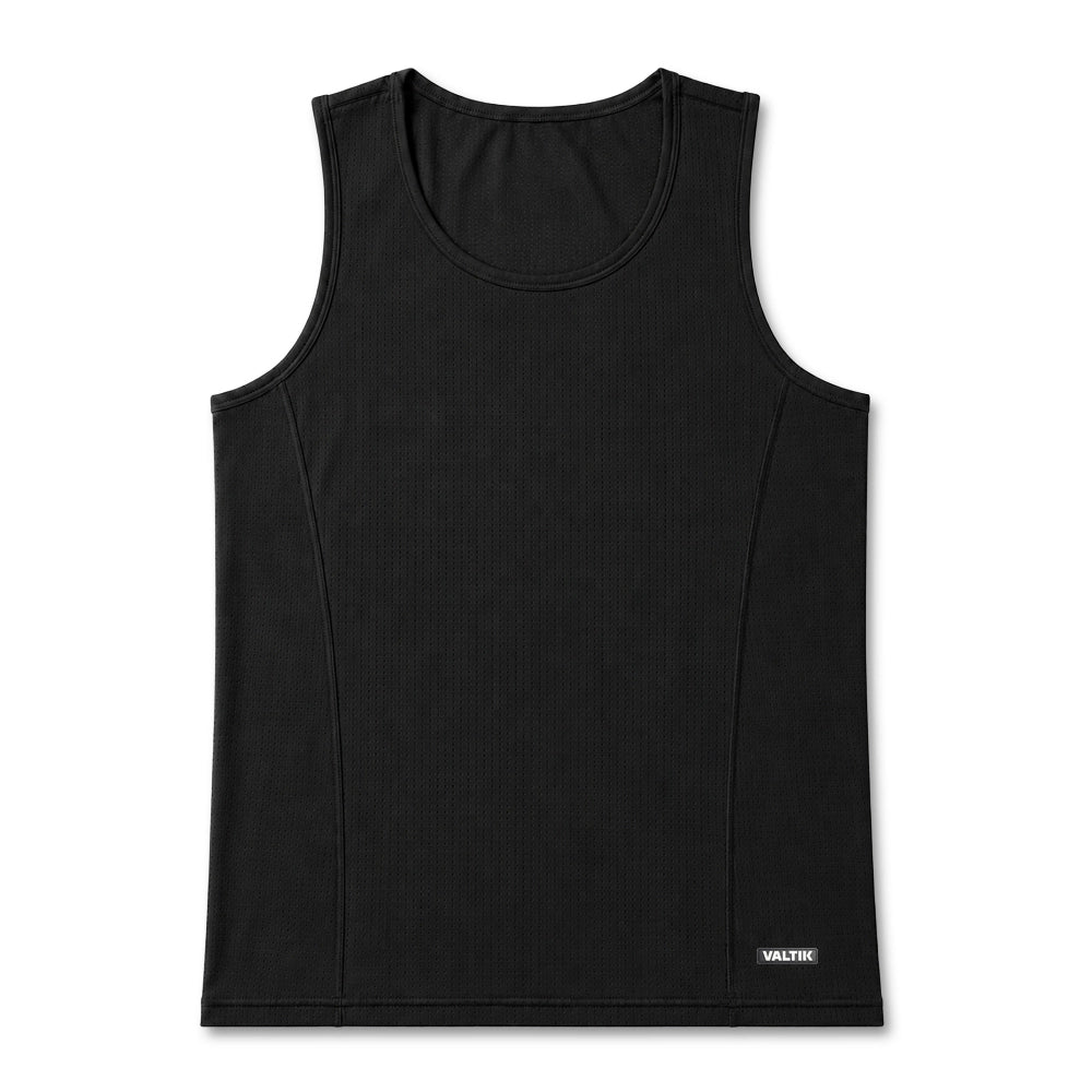 Tank top hombre VALTIK TITAN V2 Negro - vista frontal 1