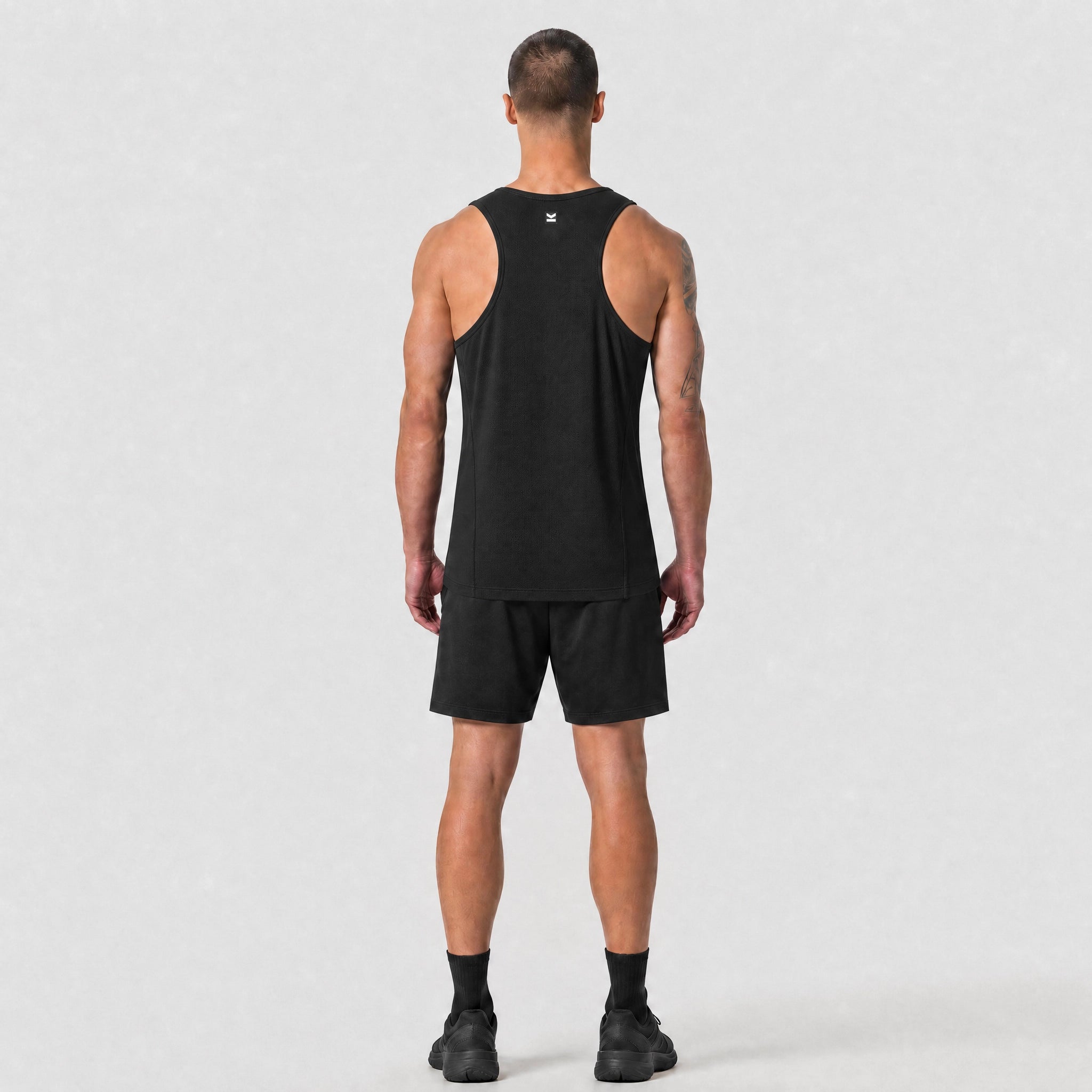 Tank top hombre VALTIK TITAN V2 Negro - reverso 1