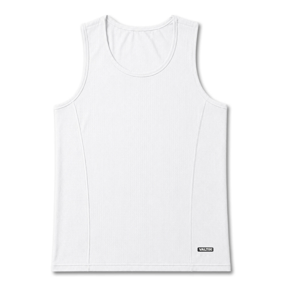 Tank top hombre VALTIK TITAN V2 Blanco - vista frontal 1