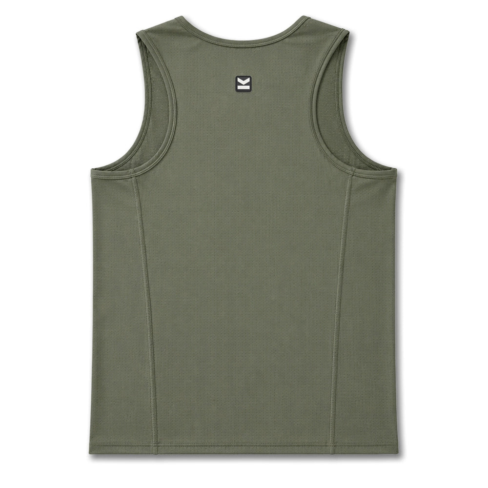 Tank top hombre VALTIK TITAN V2 Verde Olivo - Reverso 2