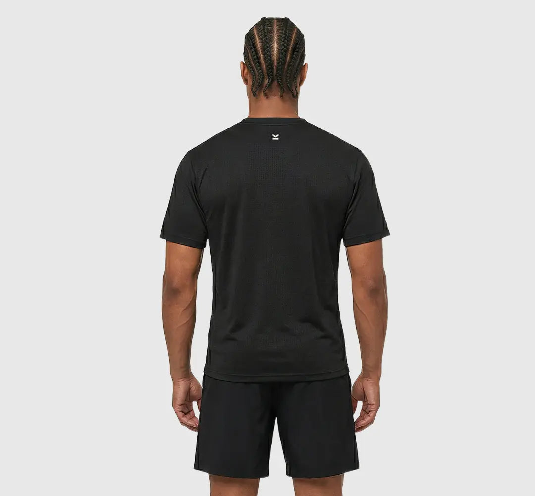 Camiseta manga corta hombre VALTIK AIRFLEX V2 Negro - vista trasera