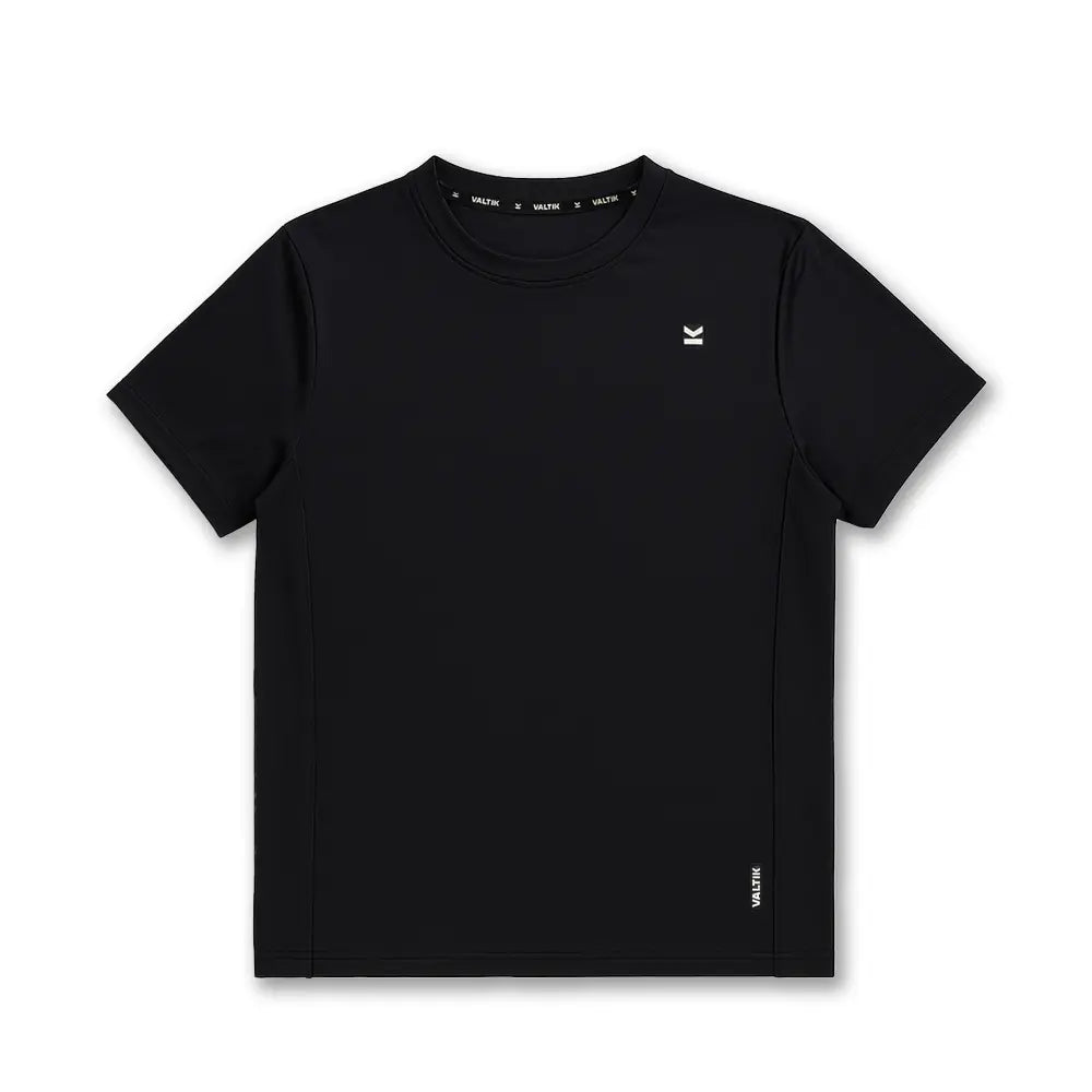 Camiseta manga corta hombre VALTIK CHAMP V2 Negro - detalle