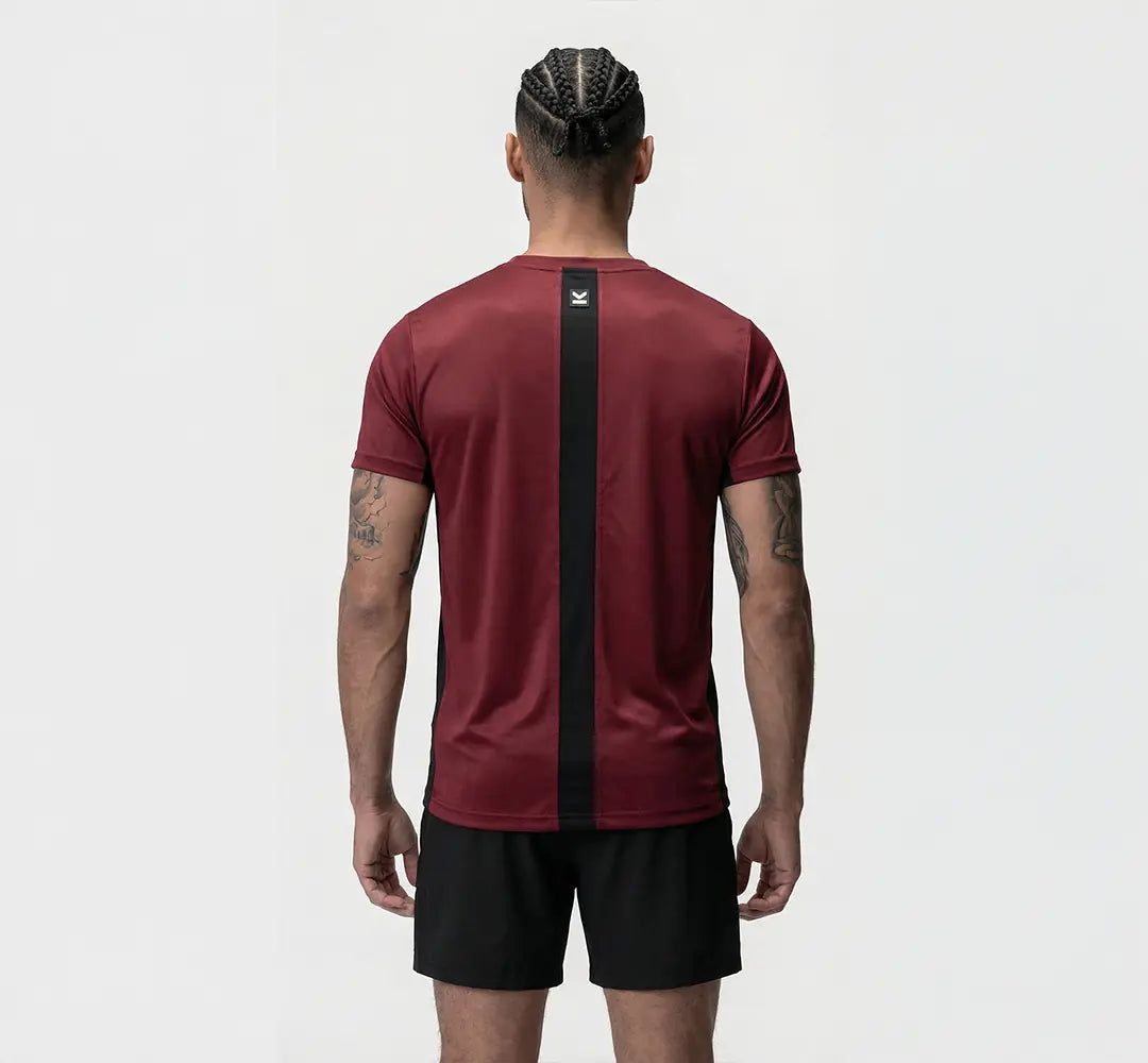 Camiseta manga corta hombre VALTIK CHAMP V2 Rojo - vista trasera