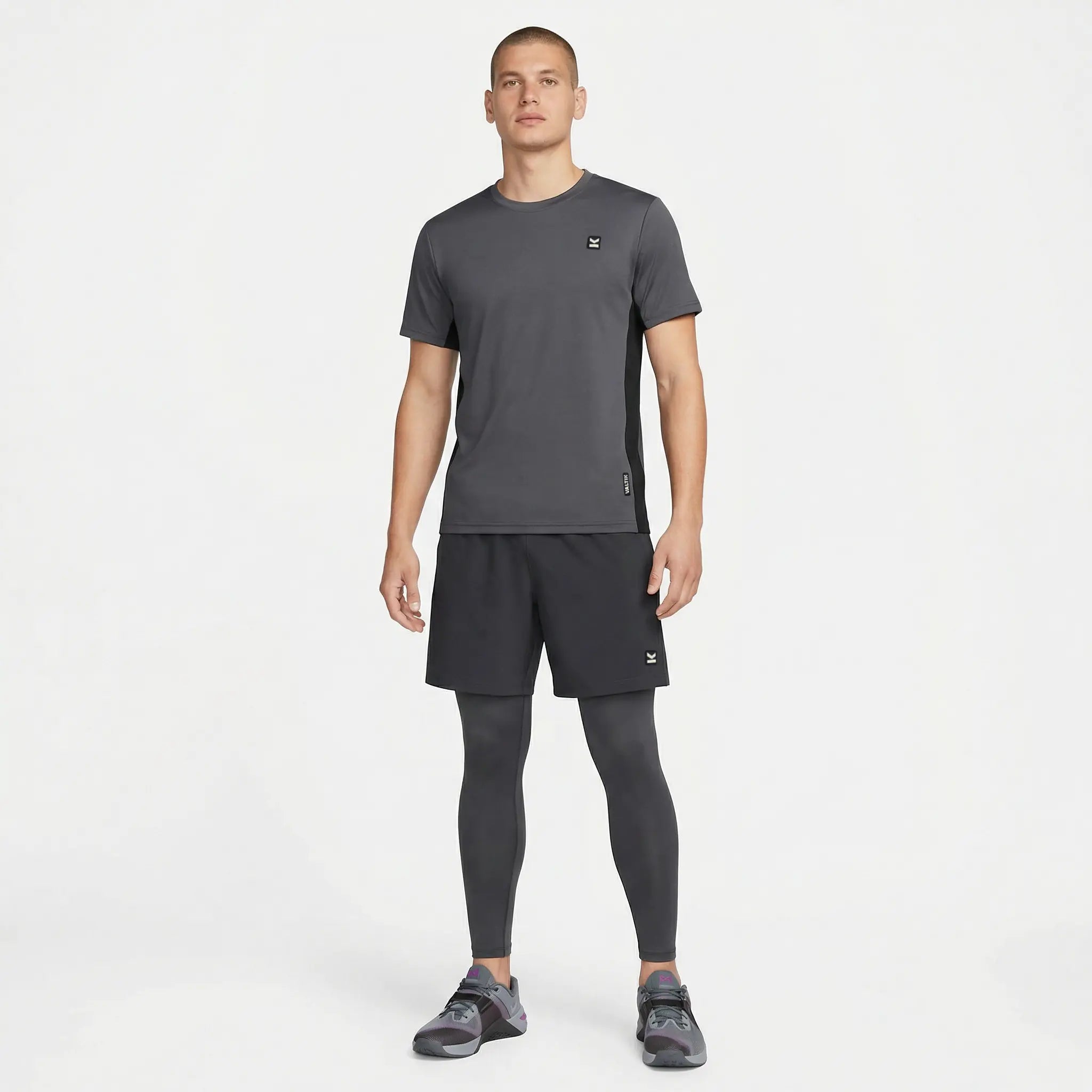 Legging hombre VALTIK VORTEX Gris - modelo