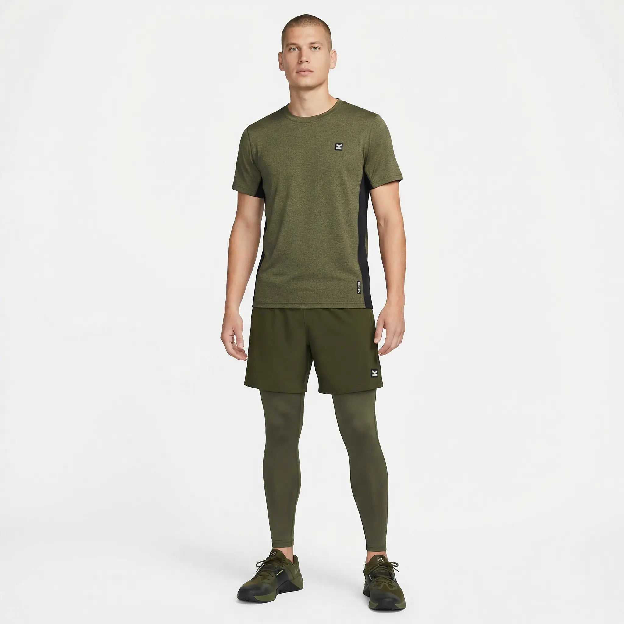 Legging hombre VALTIK VORTEX Verde Olivo - modelo