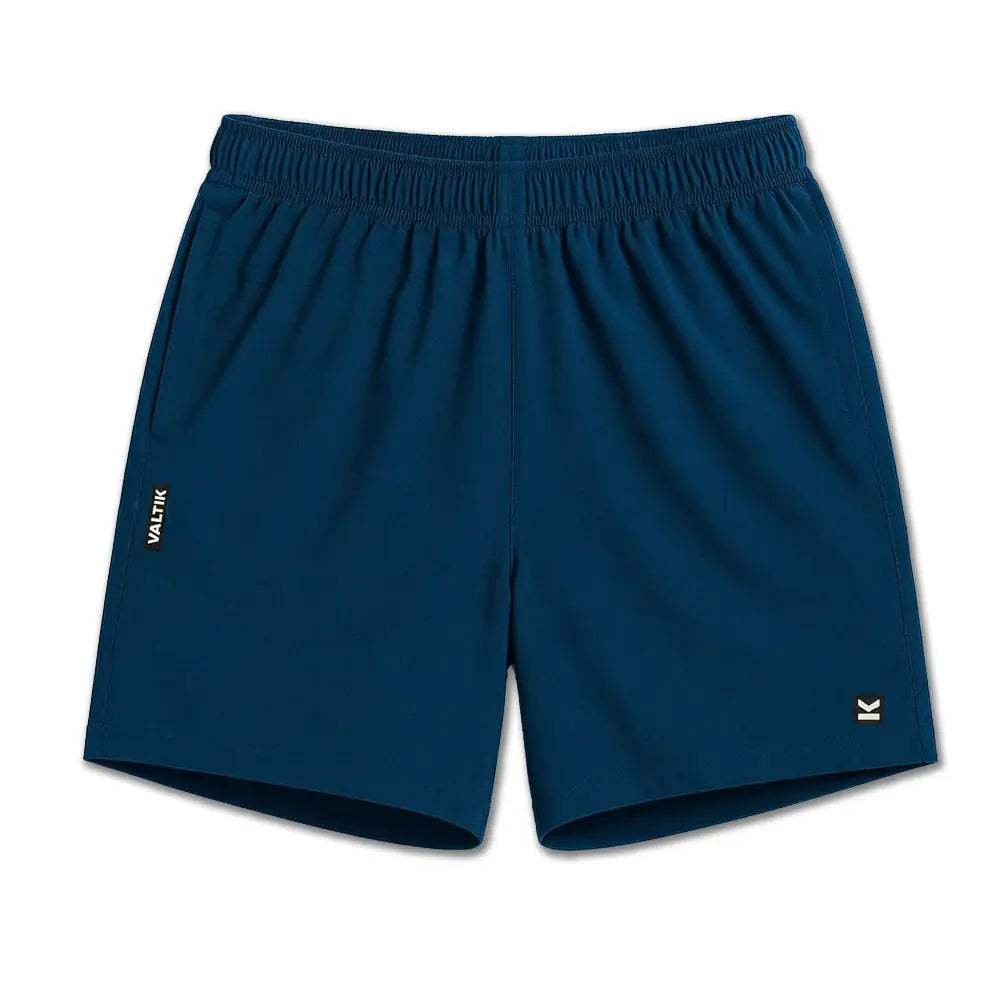 Short deportivo hombre VALTIK ICONIC V2 Azul Petróleo - detalle