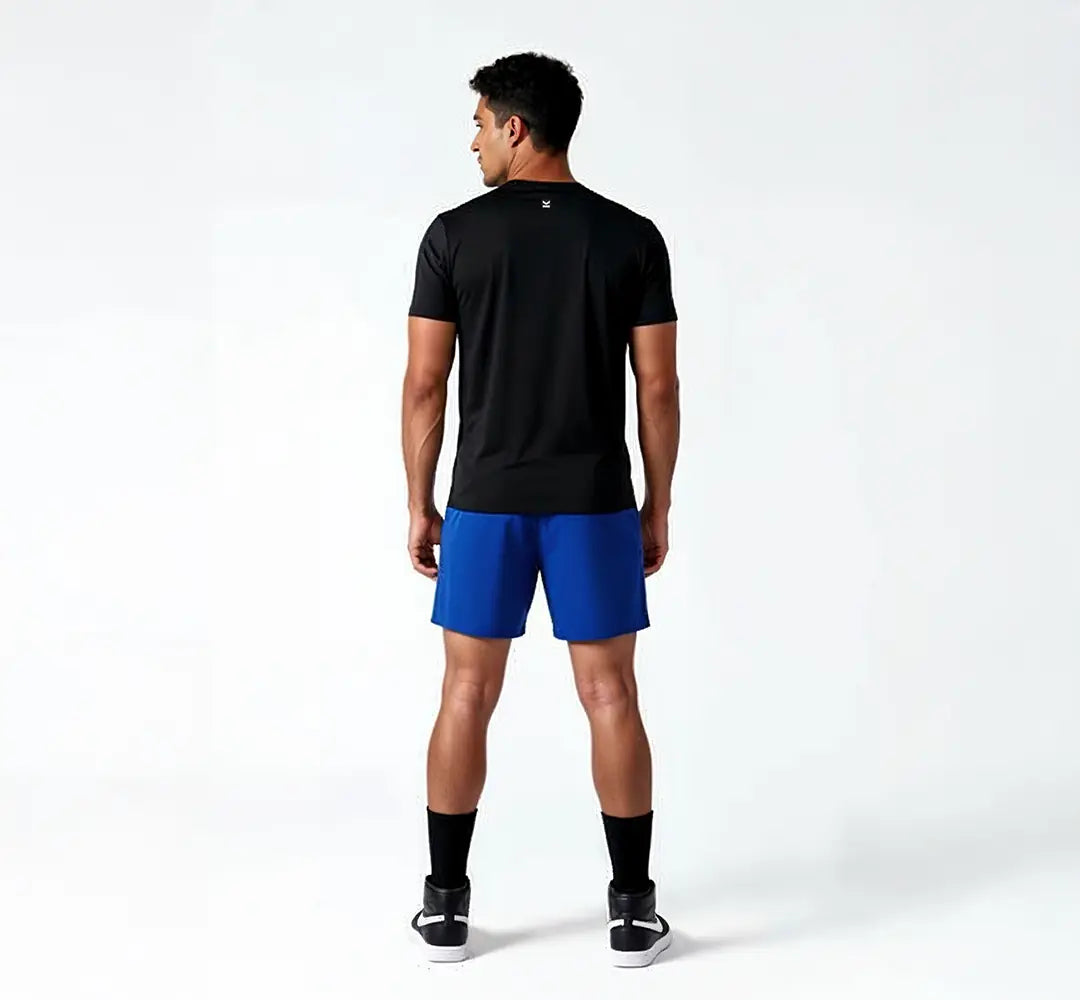 Short deportivo hombre VALTIK ICONIC V2 Azul Rey - vista trasera