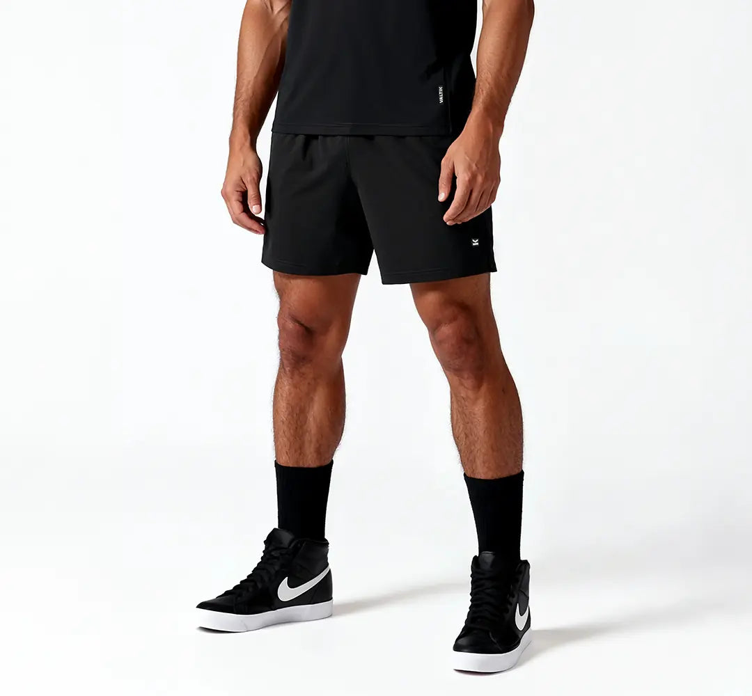 Short deportivo hombre VALTIK ICONIC V2 Negro - vista frontal