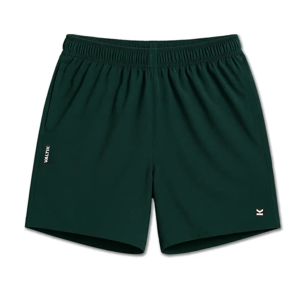 Short deportivo hombre VALTIK ICONIC V2 Verde Botella - detalle