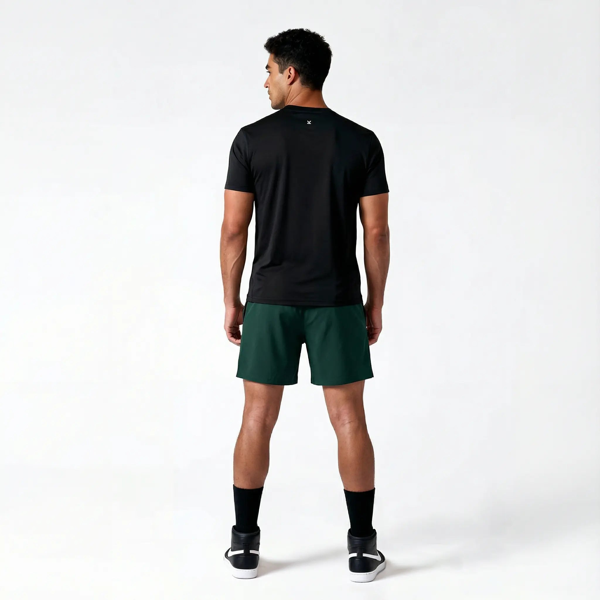 Short deportivo hombre VALTIK ICONIC V2 Verde Botella - vista trasera