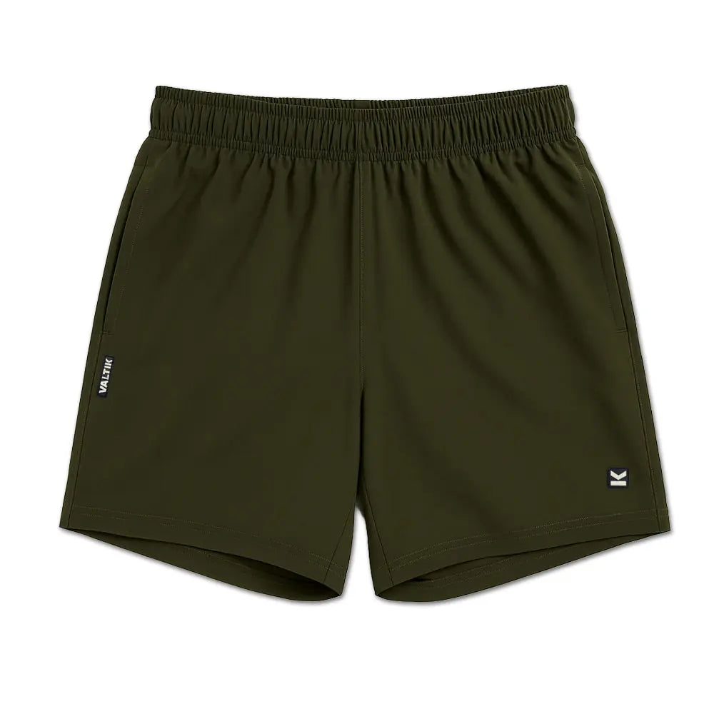 Short deportivo hombre VALTIK ICONIC V2 Verde Olivo - detalle